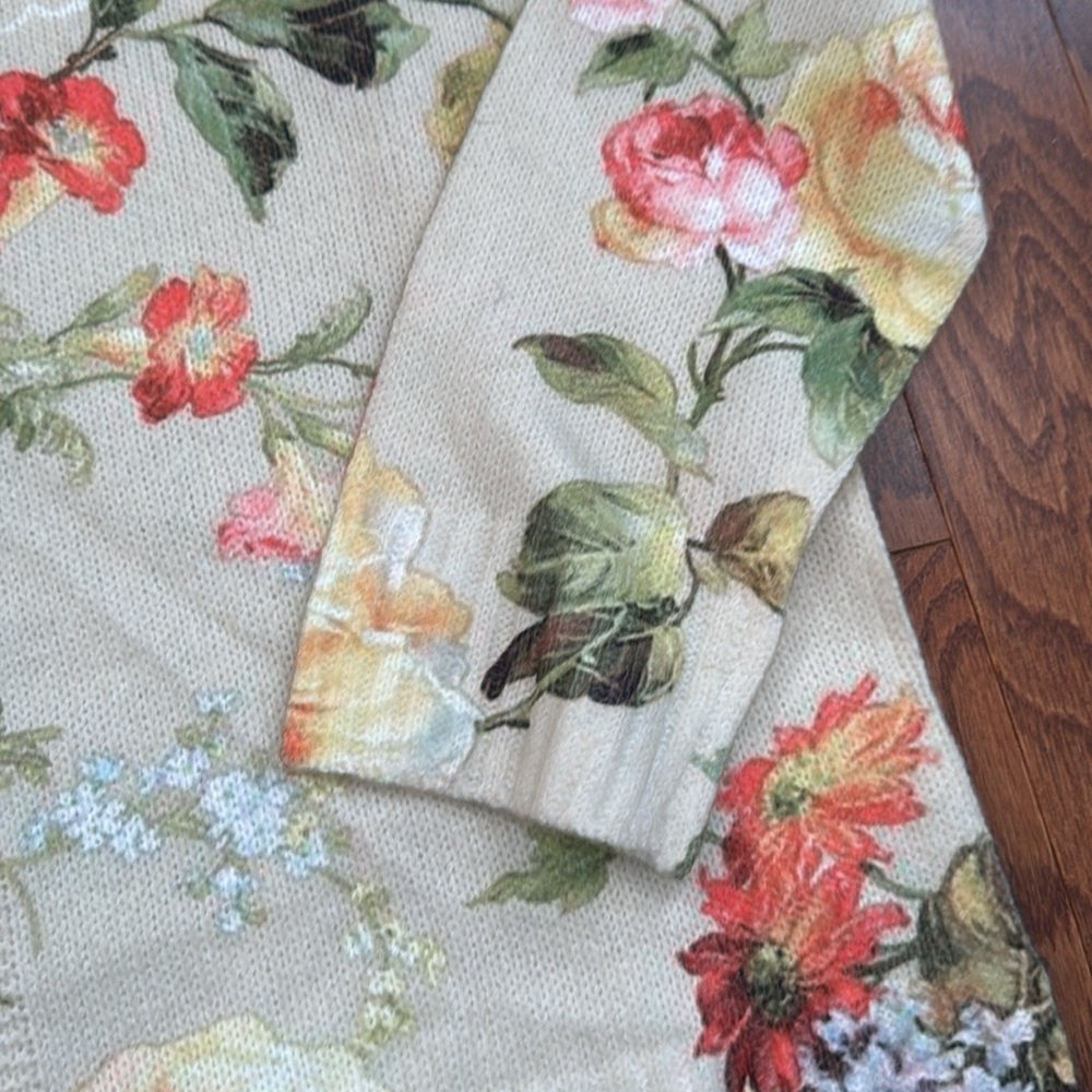 Southern Elegance Floral Cardigan Sweater - Picture 11 of 14